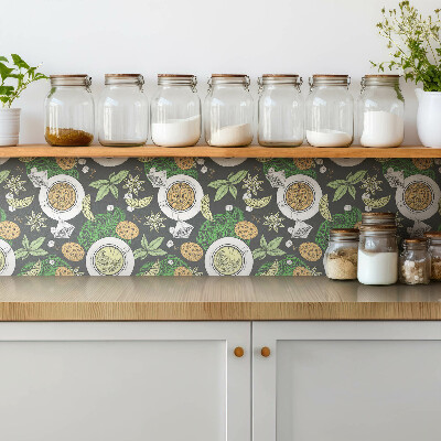 Carreau vinyl adhésif Café et thé