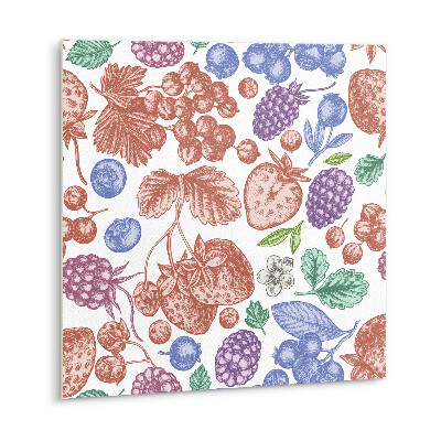 Carreau vinyl adhésif Fruits colorés