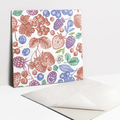 Carreau vinyl adhésif Fruits colorés