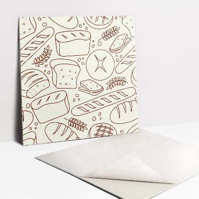 Adhésif Vinyle Carreaux Pain de dessin animé