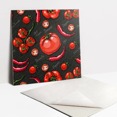 Carreaux de vinyle Poivrons et tomates