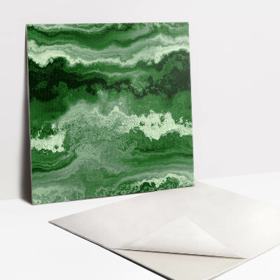 Carreaux de vinyle Motif en marbre vert