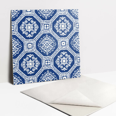 Carreau vinyl adhésif Carrelage portugais bleu