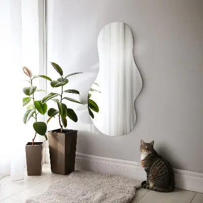 Miroir décoratif à forme irrégulière au design moderne