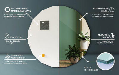 Miroir irregulier avec une forme originale