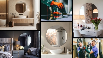 Miroir irregulier avec une forme originale