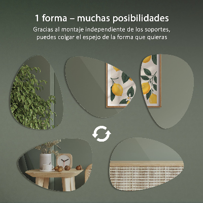 Miroir forme originale Mural sans cadre