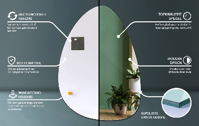 Miroir forme originale Mural sans cadre