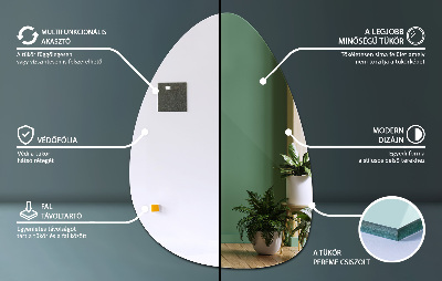 Miroir forme originale Mural sans cadre