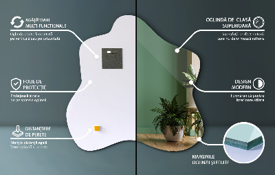 Miroir asymétrique sans cadre