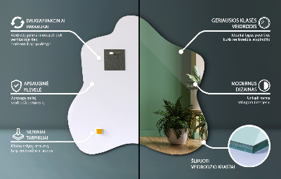 Miroir asymétrique sans cadre