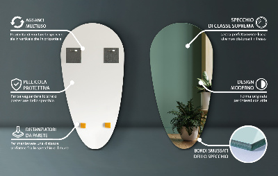 Miroir goutte d'eau sans cadre