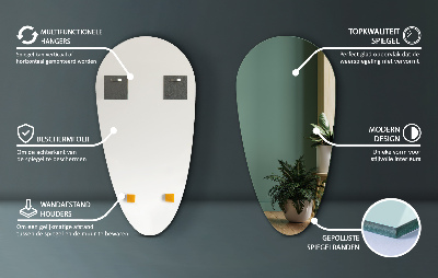 Miroir goutte d'eau sans cadre