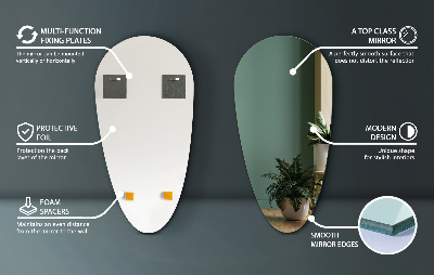 Miroir goutte d'eau sans cadre