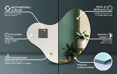 Miroir organique et décoratif