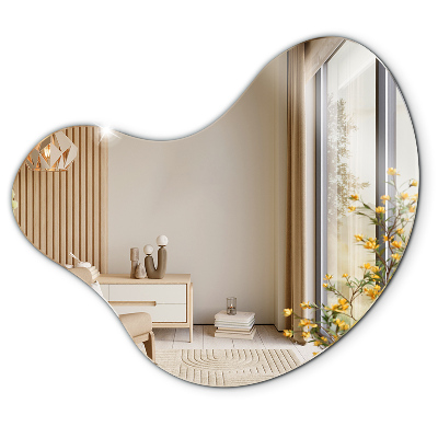 Miroir organique et décoratif