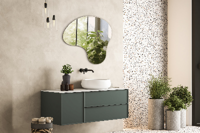 Miroir organique et décoratif