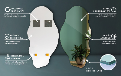 Miroir forme irrégulière chic