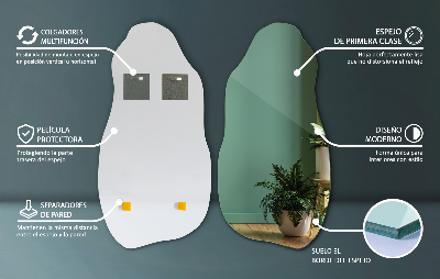 Miroir irregulier style moderne