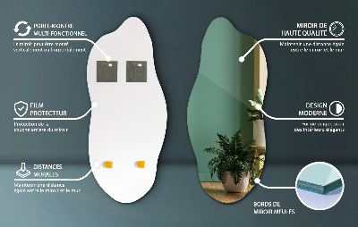 Miroir irregulier raffiné