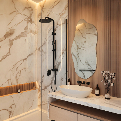 Miroir irregulier raffiné
