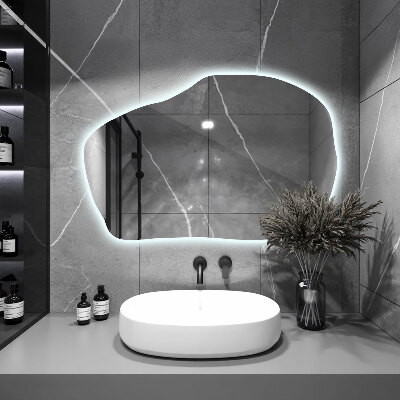 Miroir asymétrique LED unique