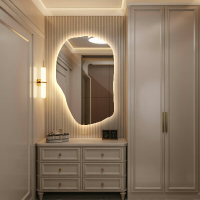 Miroir asymétrique LED unique