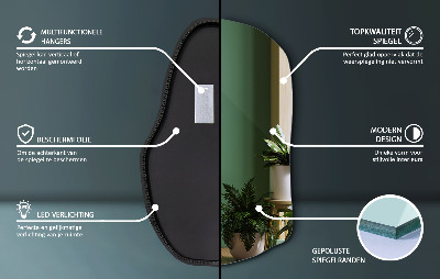 Miroir asymétrique LED unique