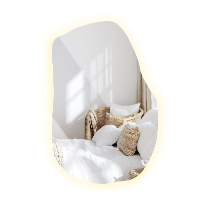 Miroir asymétrique LED unique