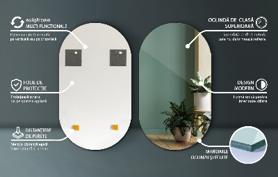 Miroir ovale élégant