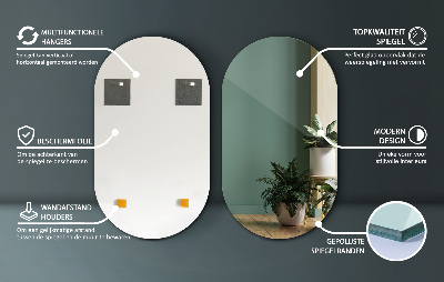 Miroir ovale élégant