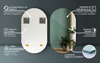Miroir ovale élégant