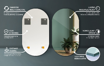 Miroir ovale élégant