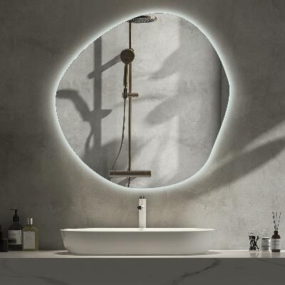 Miroir asymétrique en forme de petit nuage LED
