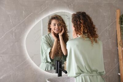 Miroir asymétrique en forme de petit nuage LED