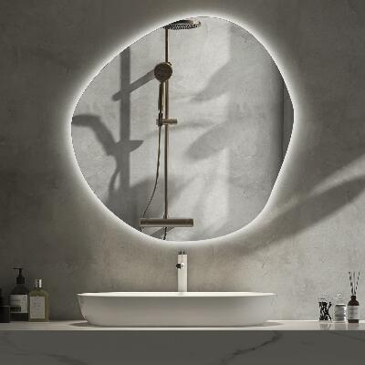 Miroir asymétrique en forme de petit nuage LED