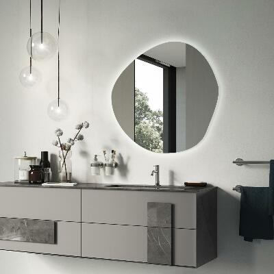 Miroir asymétrique en forme de petit nuage LED