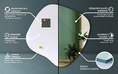 Miroir asymétrique fantaisie