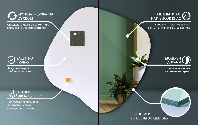 Miroir asymétrique fantaisie