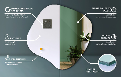 Miroir asymétrique fantaisie