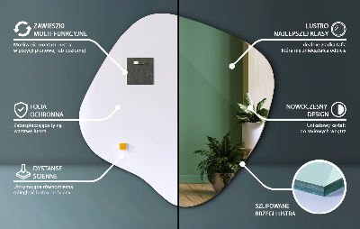 Miroir asymétrique fantaisie