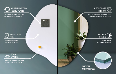 Miroir asymétrique fantaisie