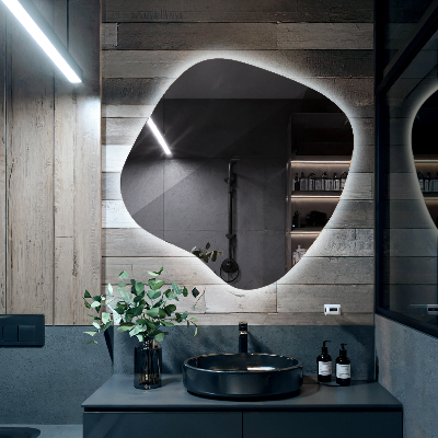 Miroir lumineux irregulier unique