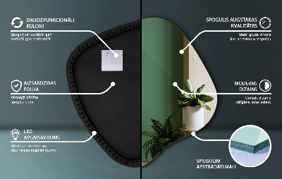 Miroir lumineux irregulier unique