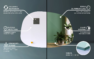Miroir organique à la forme subtile
