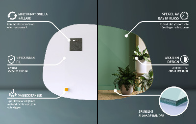 Miroir organique à la forme subtile