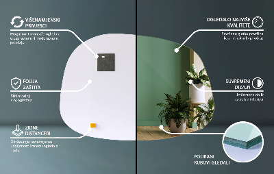 Miroir organique à la forme subtile