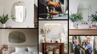 Miroir organique à la forme subtile