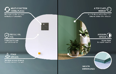 Miroir organique à la forme subtile