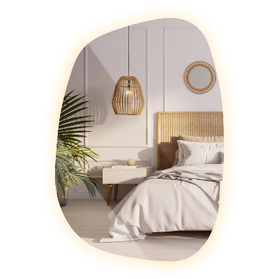 Miroir LED exclusif aux lignes délicates